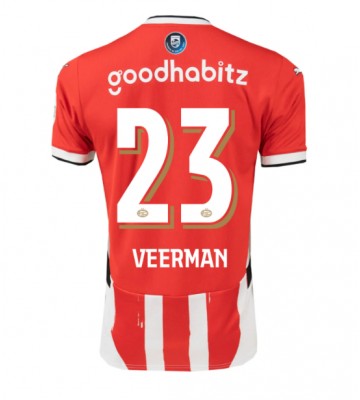 PSV Eindhoven Joey Veerman #23 Primera Equipación 2024-25 Manga Corta